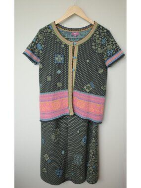 IVKO knit lambswool sweater and skirt set